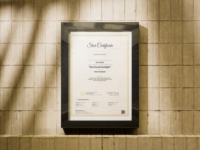 Certificate frame 1