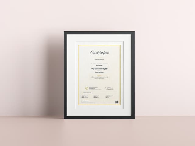 Certificate frame 8