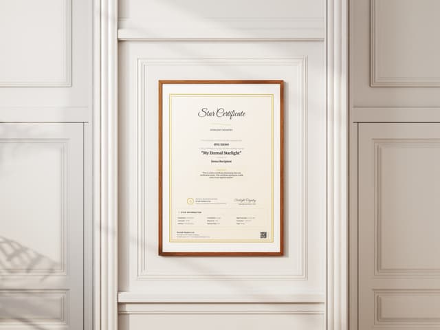 Certificate frame 11