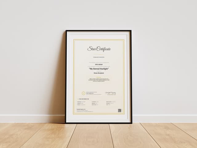 Certificate frame 4